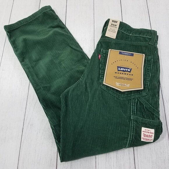 Levis 568 Courdary Loose Straight Carpenter Pants Mens Size 30x31 (TAG 30x32)